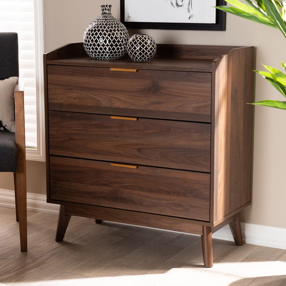 Baxton Studio - Lena Chest in Walnut - LV4COD4230WI-Columbia-3DW-Chest view 8