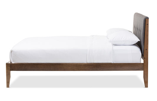 Baxton Studio - Leyton King Size Bed - SW8013-Grey-King view 2