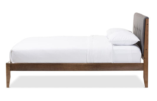 Baxton Studio - Leyton King Size Bed - SW8013-Grey-King view 2