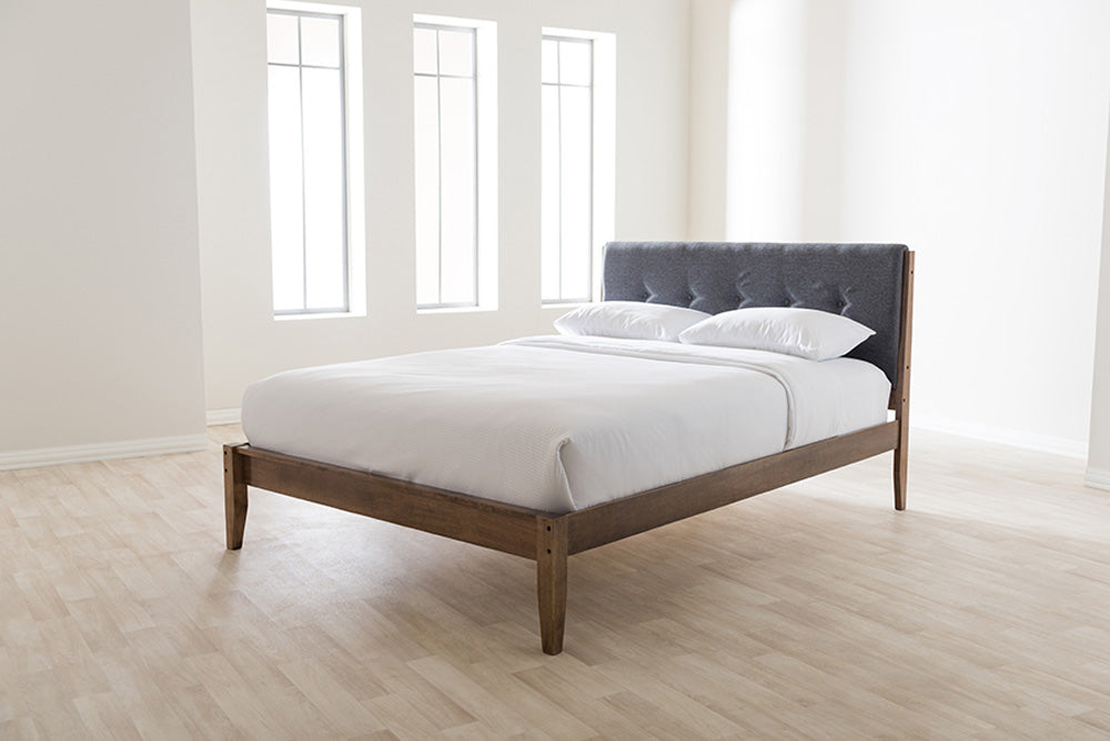Baxton Studio - Leyton King Size Bed - SW8013-Grey-King view 7