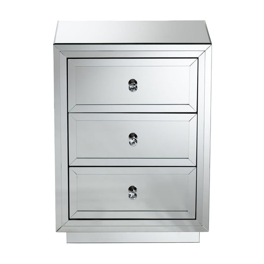 Baxton Studio - Lina End Table in Silver - RXF-1787 view 2