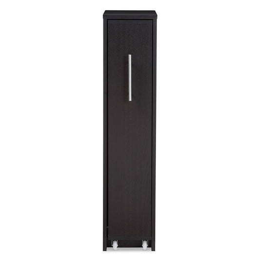 Baxton Studio - Lindo Bookcase in Dark Brown - SH-001-Espresso view 2