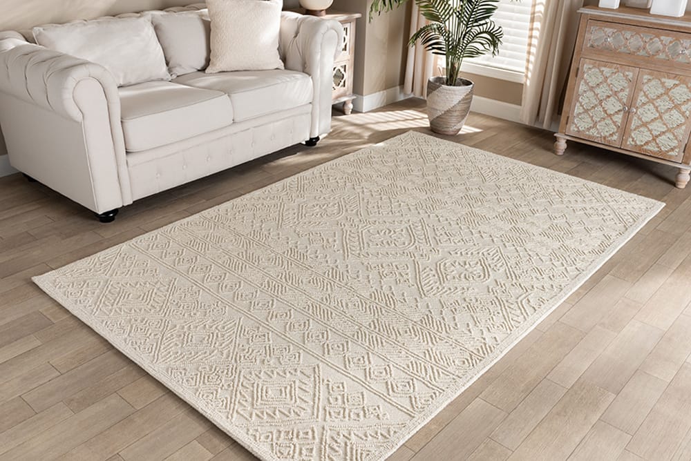 Baxton Studio - Linwood Rug - Linwood-Ivory-Rug view 3