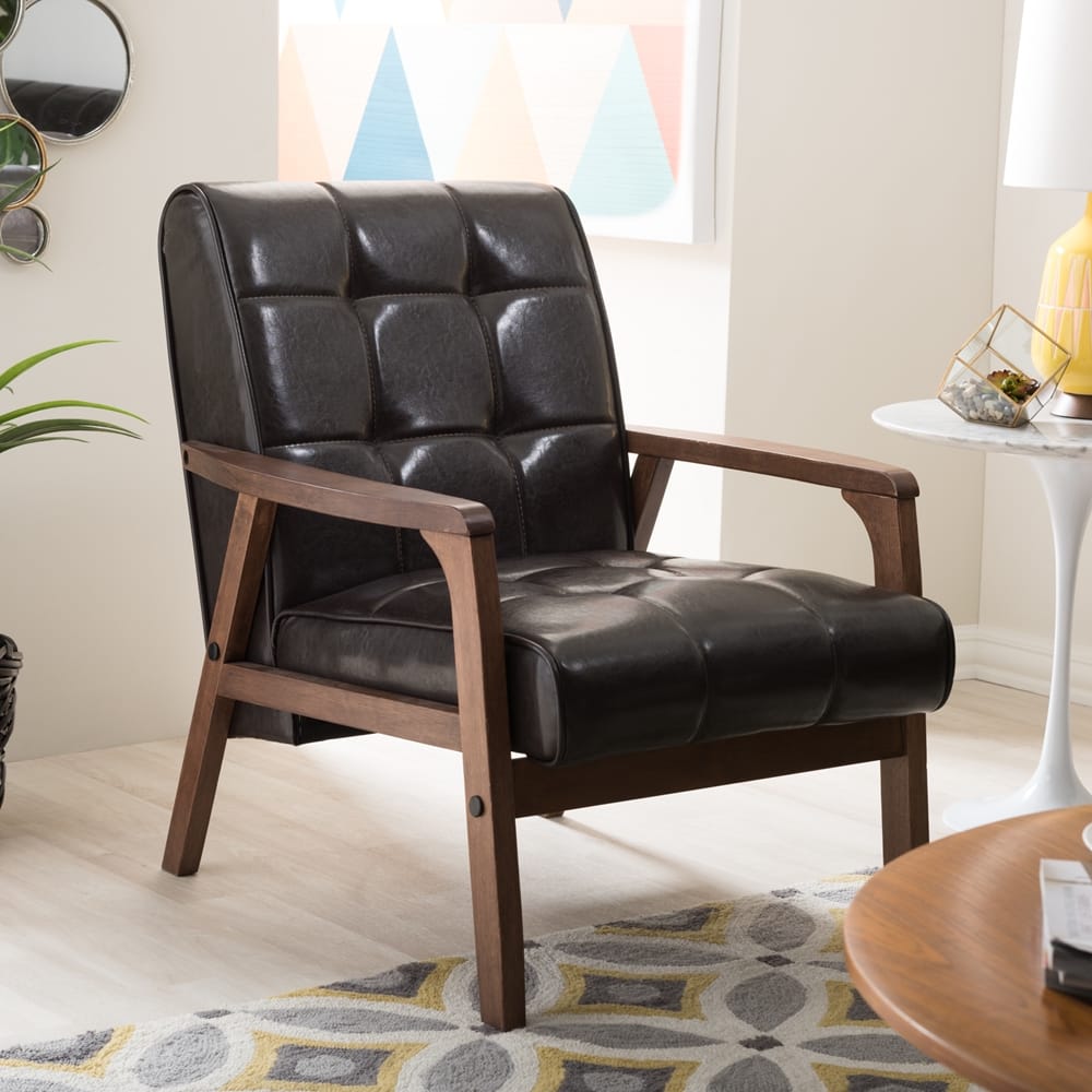 Baxton Studio - Living Room Chair in Brown - TOGO CC-109-541 view 7