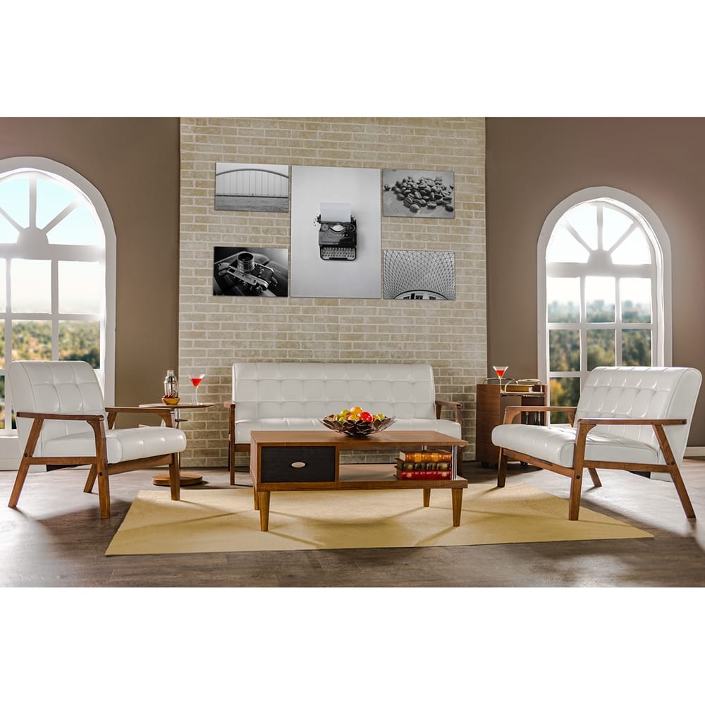 Baxton Studio - Living Room Chair in White - TOGO CC-109-545 view 5