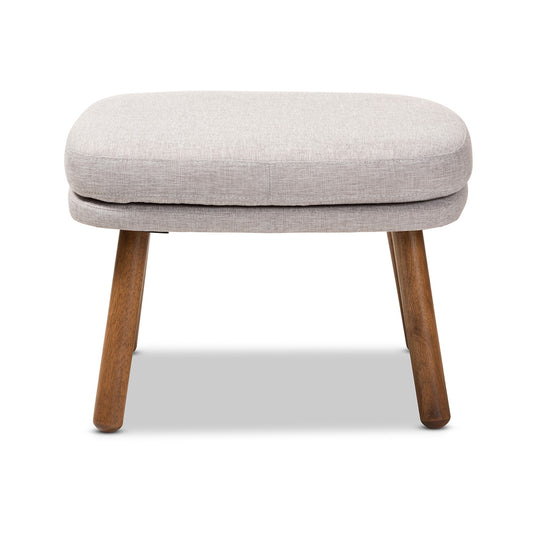 Baxton Studio - Lovise Footstool in Greyish Beige - BBT5342-Greyish Beige view 2