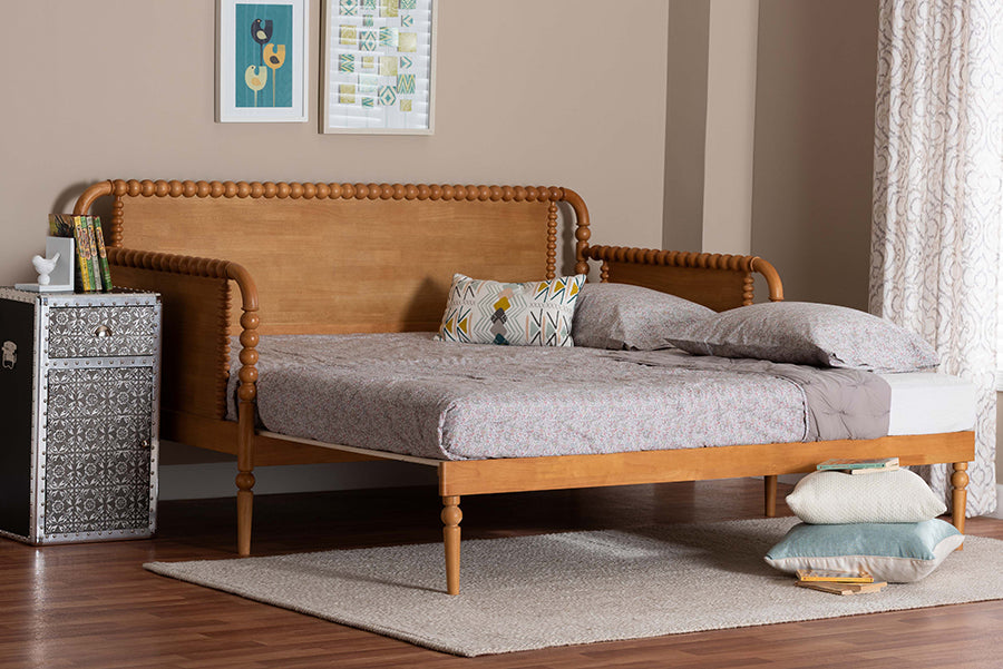 Baxton Studio - Lucera Expandable Daybed in Oak Brown - MG0110-5-NTOak-Twin to King-Daybed view 10