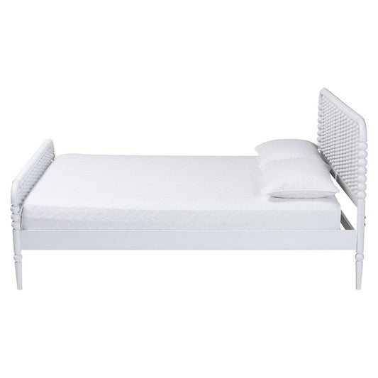 Baxton Studio - Lucera Full Size Bed in White - MG0110-4-White-Full view 2