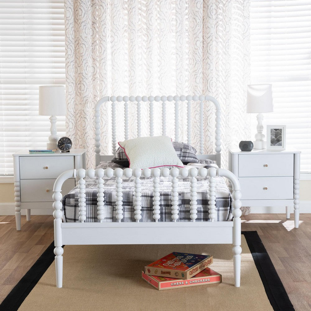 Baxton Studio - Lucera Twin Bedroom Set in White - MG0110-4-White-Twin 3PC Bedroom Set view 10
