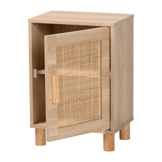 Baxton Studio - Maclean End Table in Beige/Natural Brown - LYA20-104-Natural-ET view 2