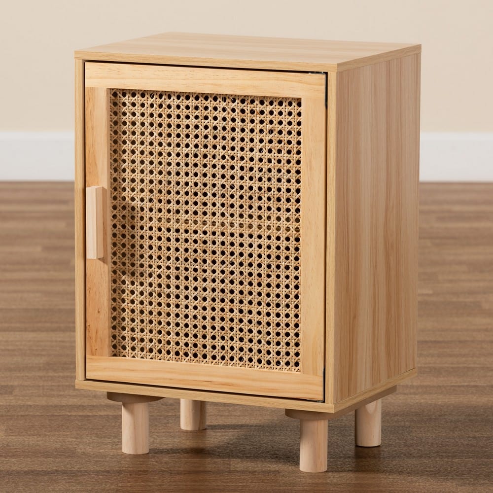 Baxton Studio - Maclean End Table in Beige/Natural Brown - LYA20-104-Natural-ET view 9