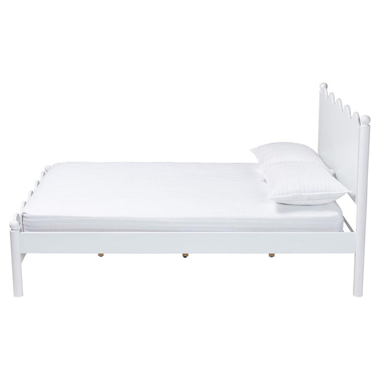 Baxton Studio - Malaya Full Size Bed in White - MG0239-White-Full view 2