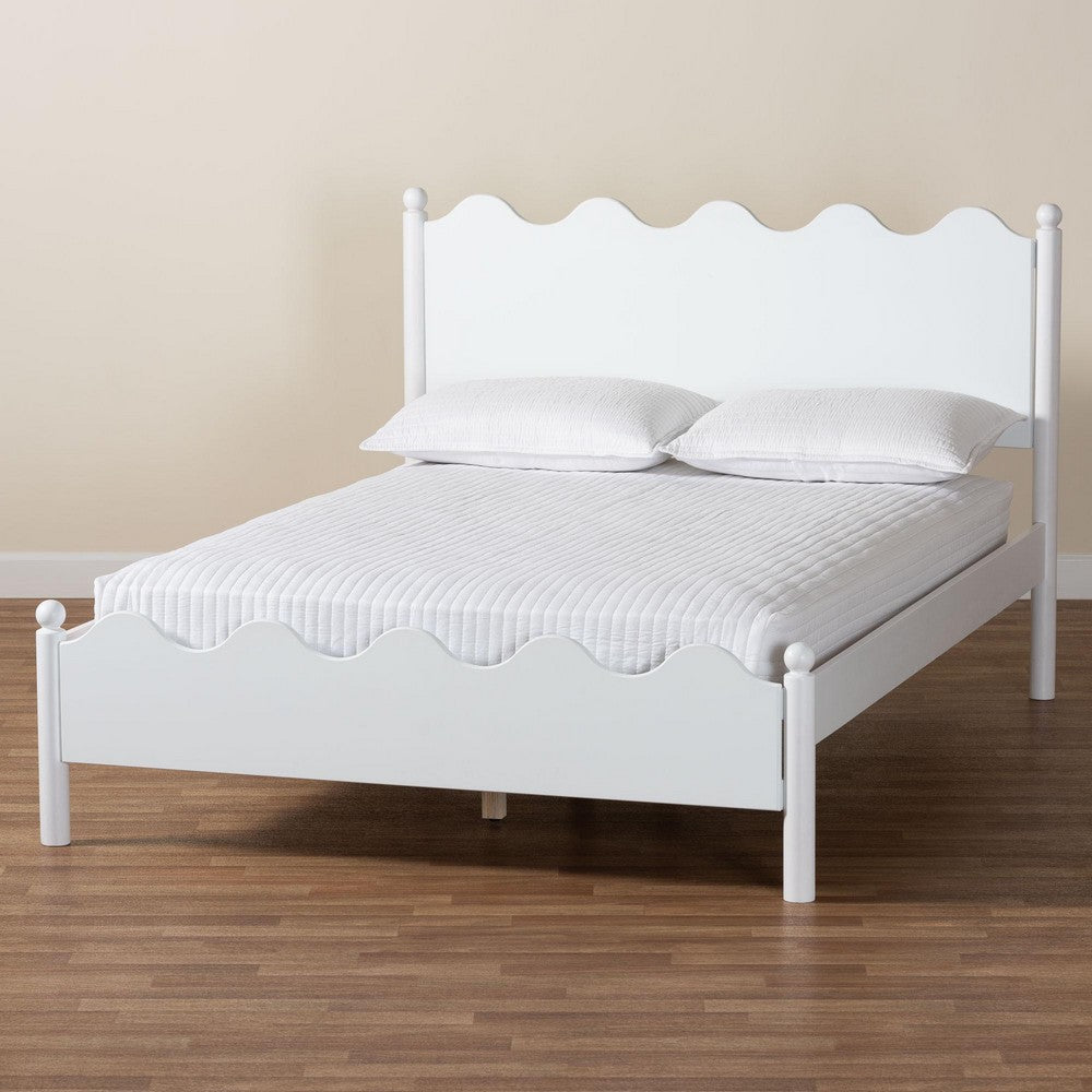 Baxton Studio - Malaya Full Size Bed in White - MG0239-White-Full view 8