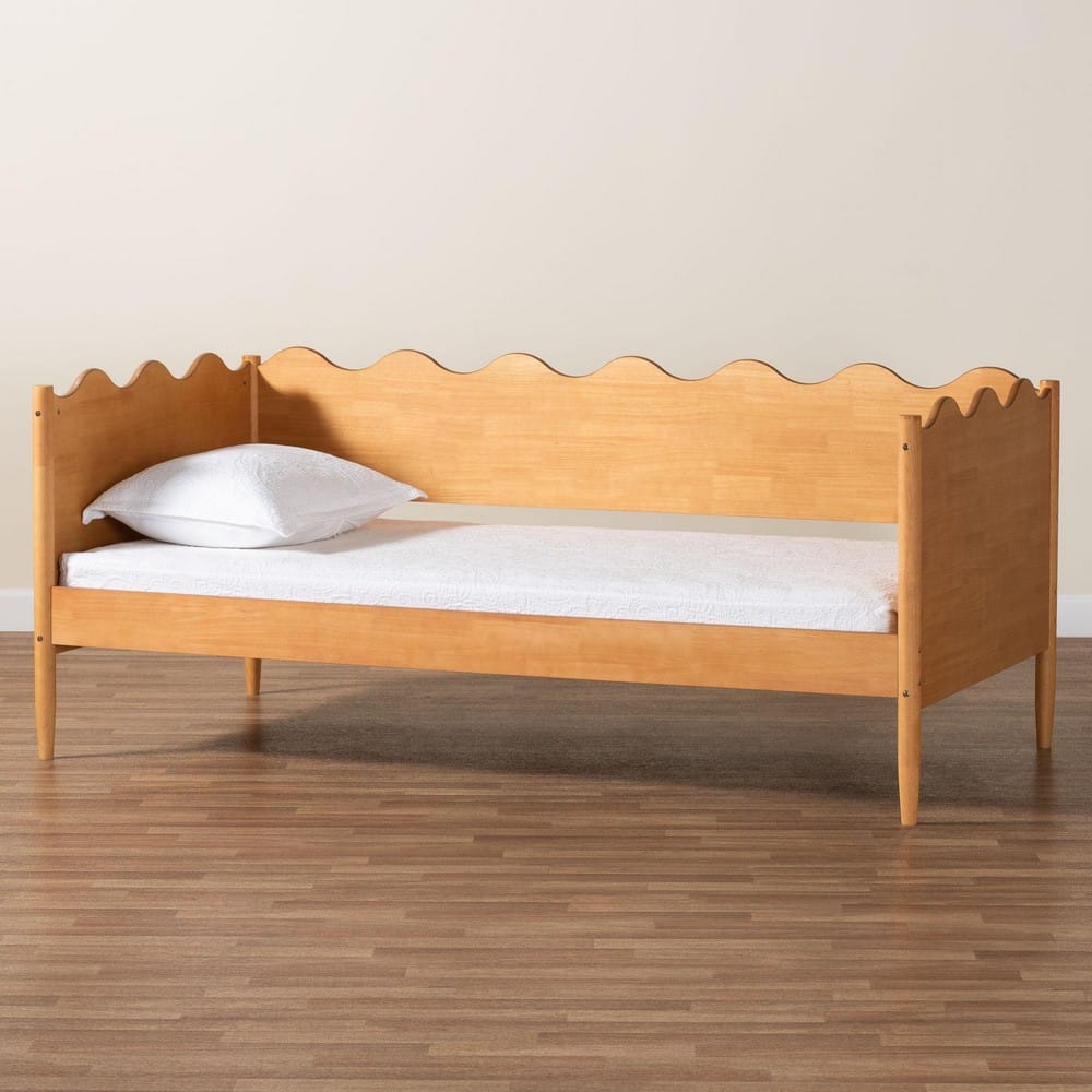 Baxton Studio - Malaya Full Size Daybed in Oak Brown - MG0239-1-NT Oak-Daybed-Full view 8