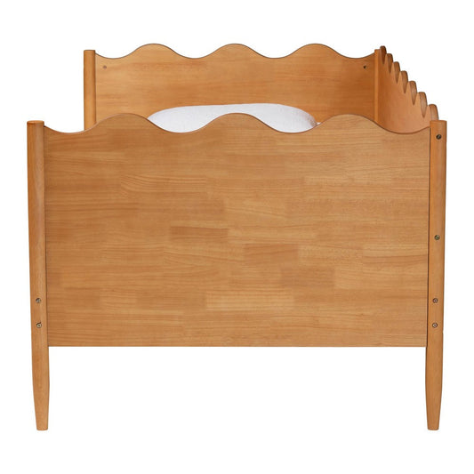 Baxton Studio - Malaya Twin Size Daybed in Oak Brown - MG0239-1-NT Oak-Daybed-Twin view 2