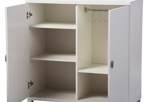Baxton Studio - Marcy Bag Cabinet - HS-001-White view 2