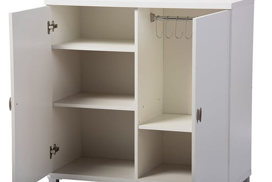 Baxton Studio - Marcy Bag Cabinet - HS-001-White view 2