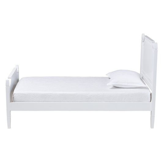 Baxton Studio - Mariana Full Size Bed in White - Mariana-White-Full view 2