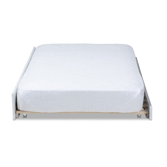 Baxton Studio - Mariana Trundle in White - Mariana-White-Trundle view 2