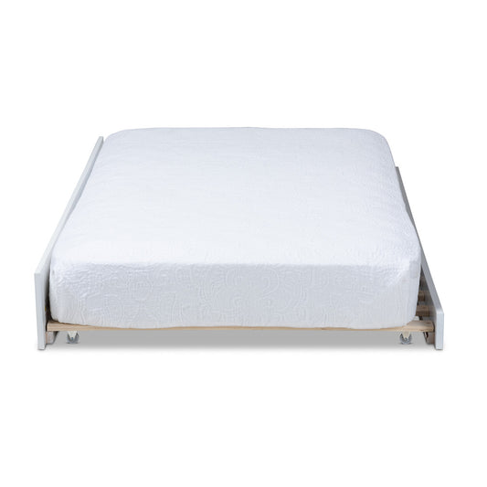 Baxton Studio - Mariana Trundle in White - Mariana-White-Trundle view 2