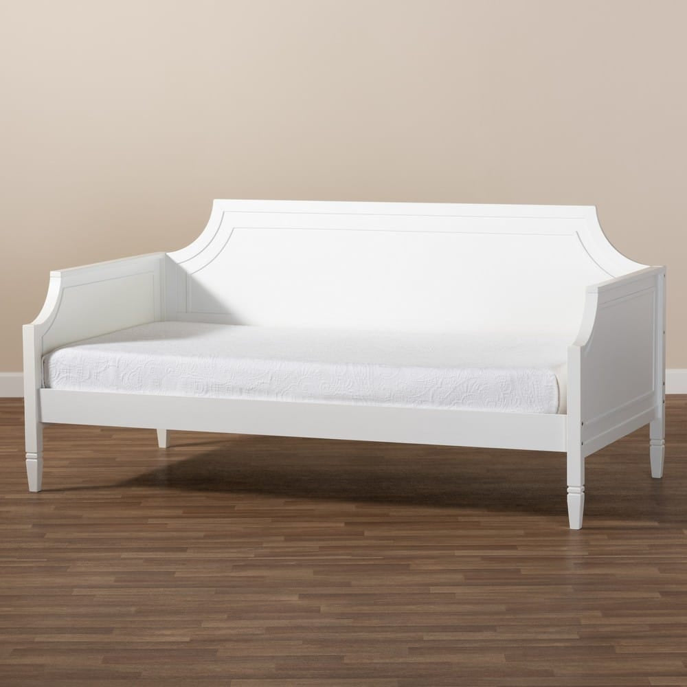 Baxton Studio - Mariana Twin Size Daybed in White - Mariana-White-Daybed view 7