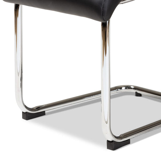 Baxton Studio - Marlys Set of 4 Dining Chairs in Black - DC004-Black-4PC-Set view 2
