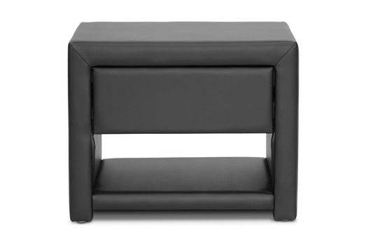 Baxton Studio - Massey Nightstand in Black - BBT3092-Black-NS view 2