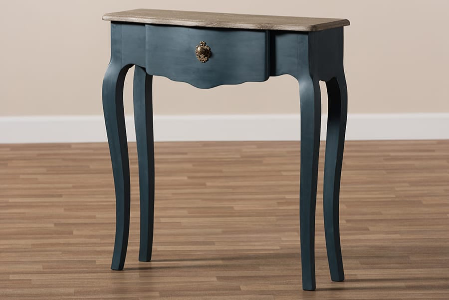 Baxton Studio - Mazarine Console Table in Blue - CES11-Blue Spruce-ST view 10