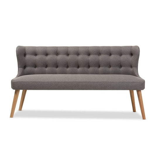 Baxton Studio - Melody Sofa in Grey - BBT8026-SF-Grey-XD45 view 2