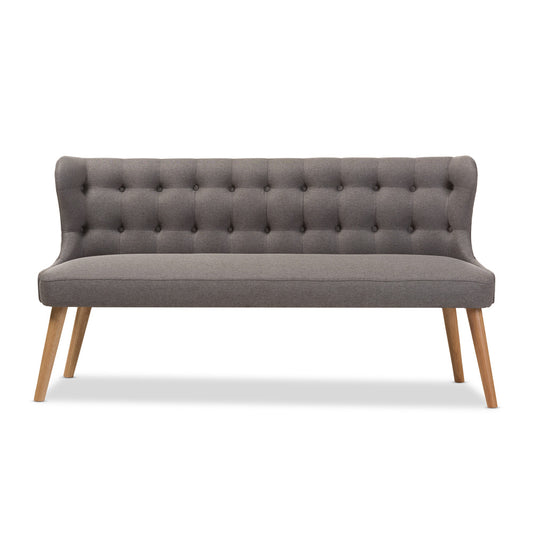 Baxton Studio - Melody Sofa in Grey - BBT8026-SF-Grey-XD45 view 2