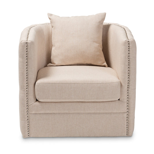 Baxton Studio - Micah Chair in Beige - TSF7718-Beige-CC view 2