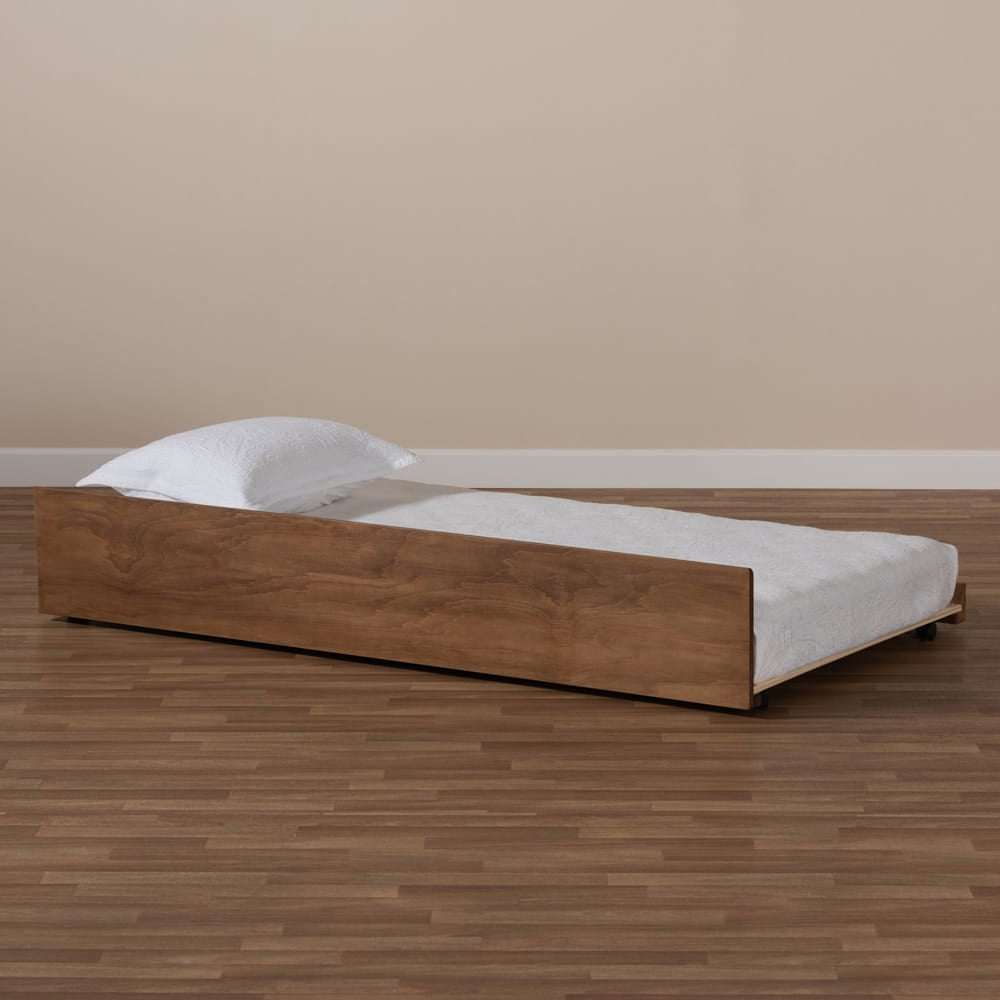 Baxton Studio - Midori Trundle in Walnut - MG0046-1-Walnut-Trundle view 5