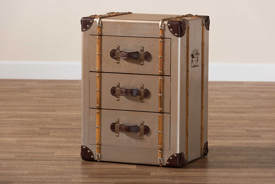 Baxton Studio - Naylor Storage Cabinet in Bronze - JY24A008-Wooden-Cabinet view 10