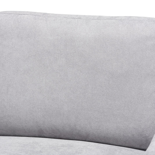 Baxton Studio - Nevin Sectional Sofa in Light Grey - J099S-Light Grey-LFC view 2
