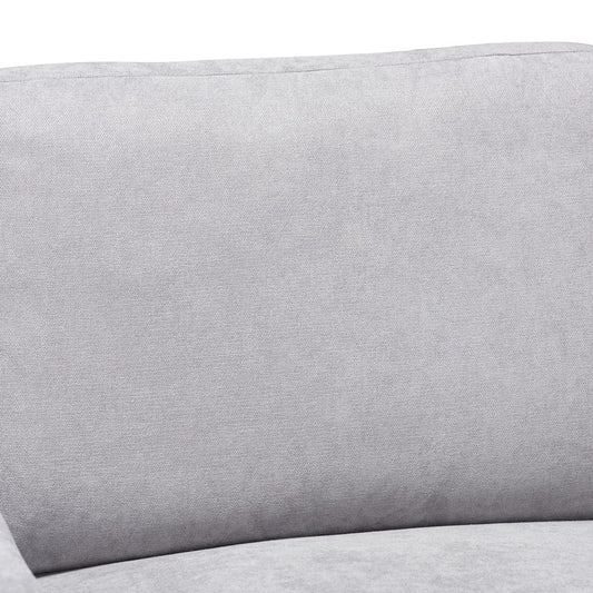 Baxton Studio - Nevin Sectional Sofa in Light Grey - J099S-Light Grey-RFC view 2