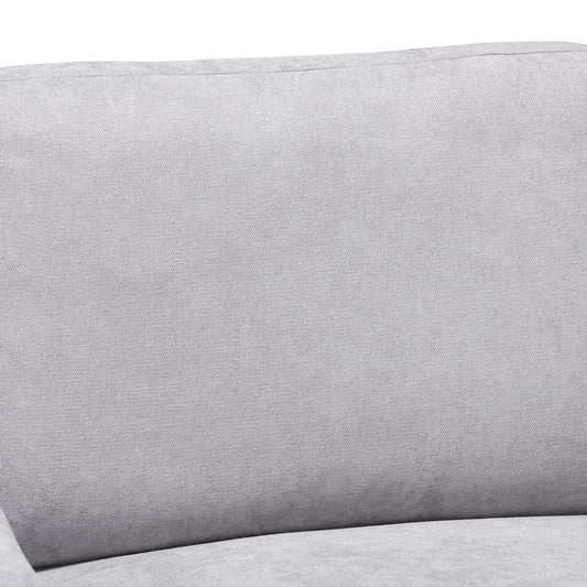 Baxton Studio - Nevin Sectional Sofa in Light Grey - J099S-Light Grey-RFC view 2