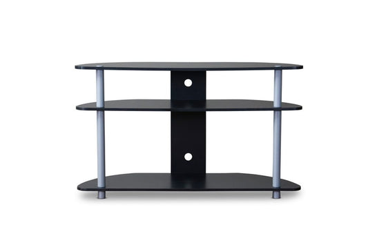 Baxton Studio - Orbit TV Stand in Black/Silver - TR-123 view 2