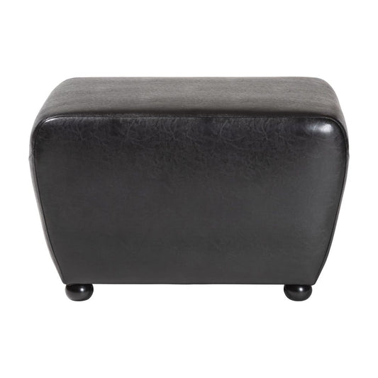 Baxton Studio - Ottoman in Black - Y-051-023-black view 2