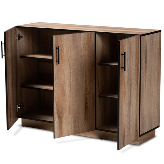 Baxton Studio - Patton Sideboard in Natural Oak - MPC8016-Natural-Sideboard view 2