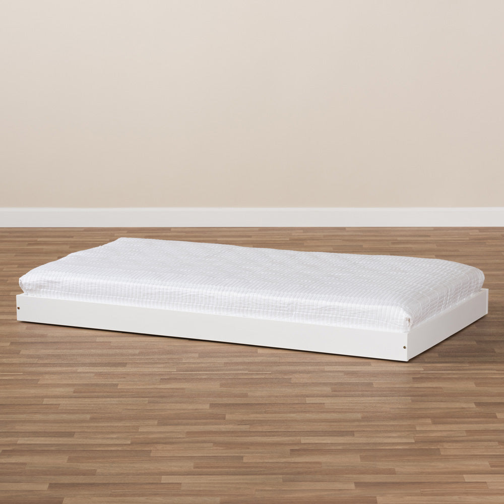 Baxton Studio - Payton Trundle in White - HT-White-Trundle view 5