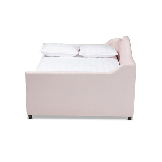 Baxton Studio - Perry Daybed in Light Pink - CF8940-Light Pink-Daybed-Q view 2