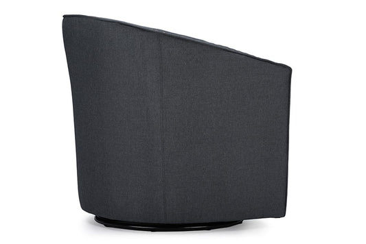 Baxton Studio - Porter Living Room Chair - DB-182-gray view 2