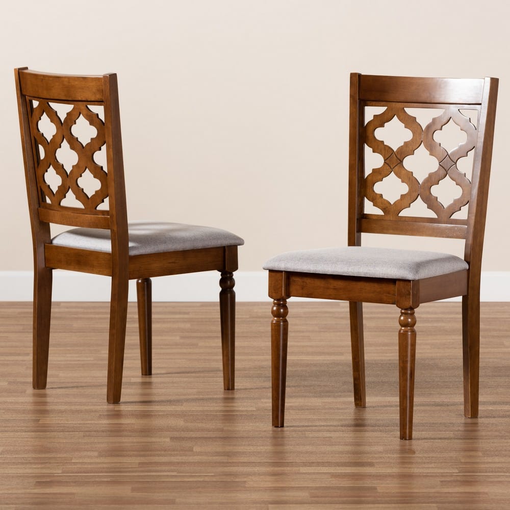Baxton Studio - Ramiro Set of 2 Dining Chairs in Grey/Walnut Brown - RH336C-Grey/Walnut-DC-2PK view 7
