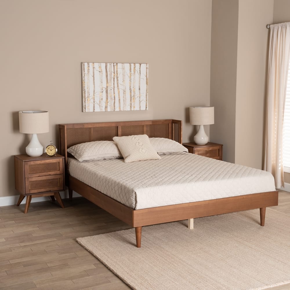 Baxton Studio - Rina King Bedroom Set in Ash Walnut - MG97151-Ash Walnut-King-3PC Set view 11
