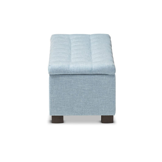 Baxton Studio - RoaNoke Storage Bench in Light Blue - BBT3101-OTTO-Light Blue-H1217-21 view 2