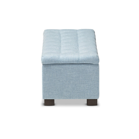 Baxton Studio - RoaNoke Storage Bench in Light Blue - BBT3101-OTTO-Light Blue-H1217-21 view 2