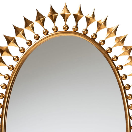 Baxton Studio - Rogier Mirror in Antique goldleaf - RXW-10054 view 2