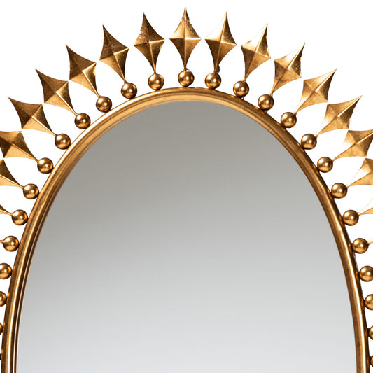 Baxton Studio - Rogier Mirror in Antique goldleaf - RXW-10054 view 2