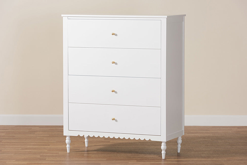 Baxton Studio - Roni Chest - Roni-White-Chest view 9