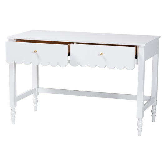 Baxton Studio - Roni Desk in White - Roni-White-Desk view 2